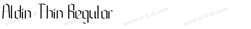 Aldin Thin Regular字体转换